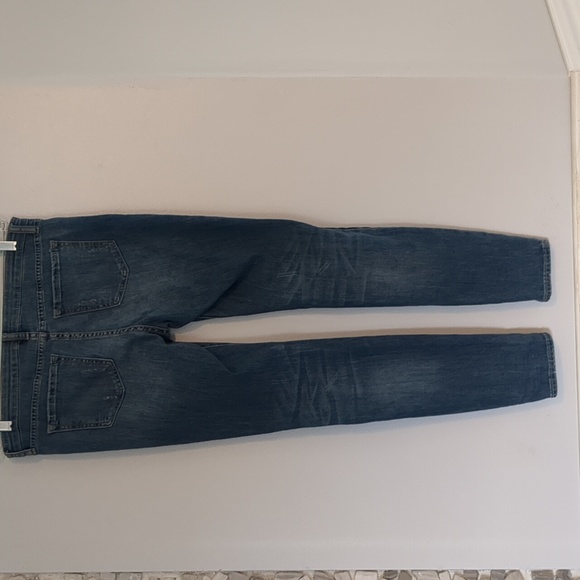 Gap Denim Legging Women's Size 10  32x 29 Jeans Leg Patches Fraying Skinny - Picture 7 of 13
